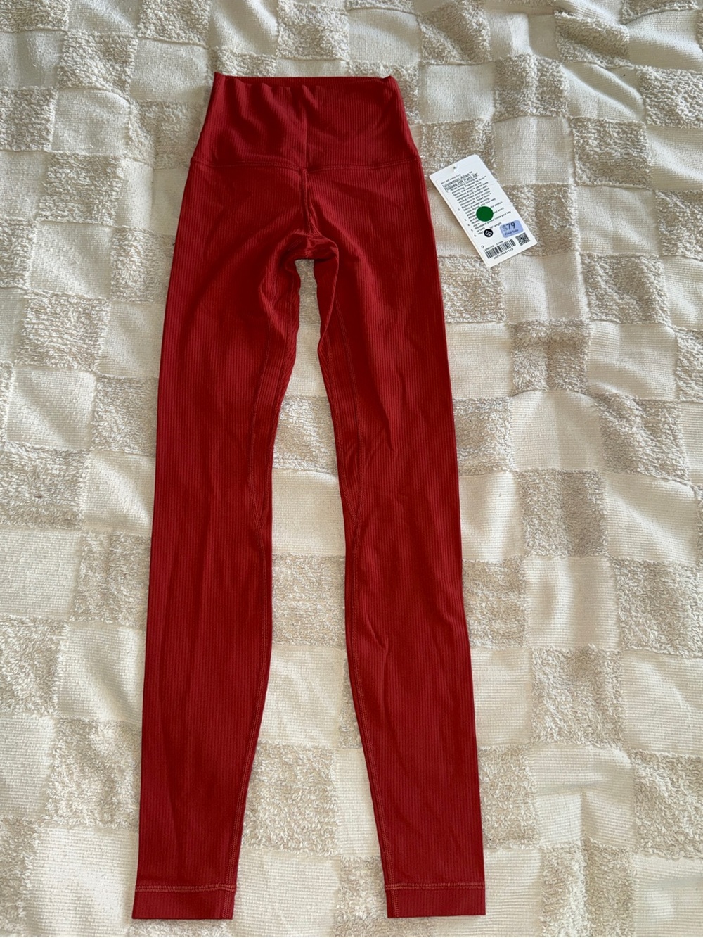 Lululemon Align Cayenne Ribbed High-Waist Leggings 28” size 0‎